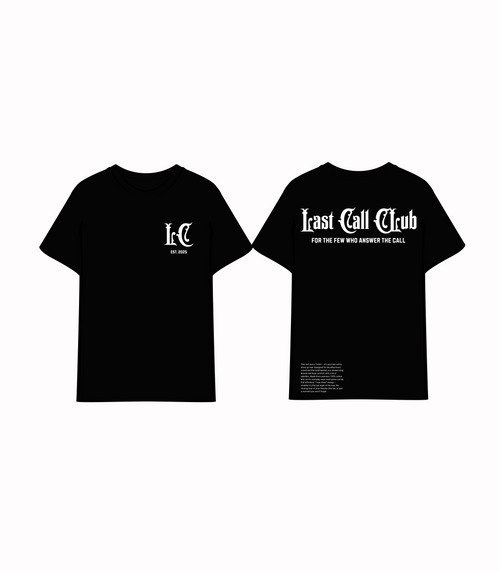 LastCallClub Regular Fit Bar Styled T-Shirt (COMING SOON)